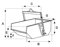 Afmetingen kantelcontainer